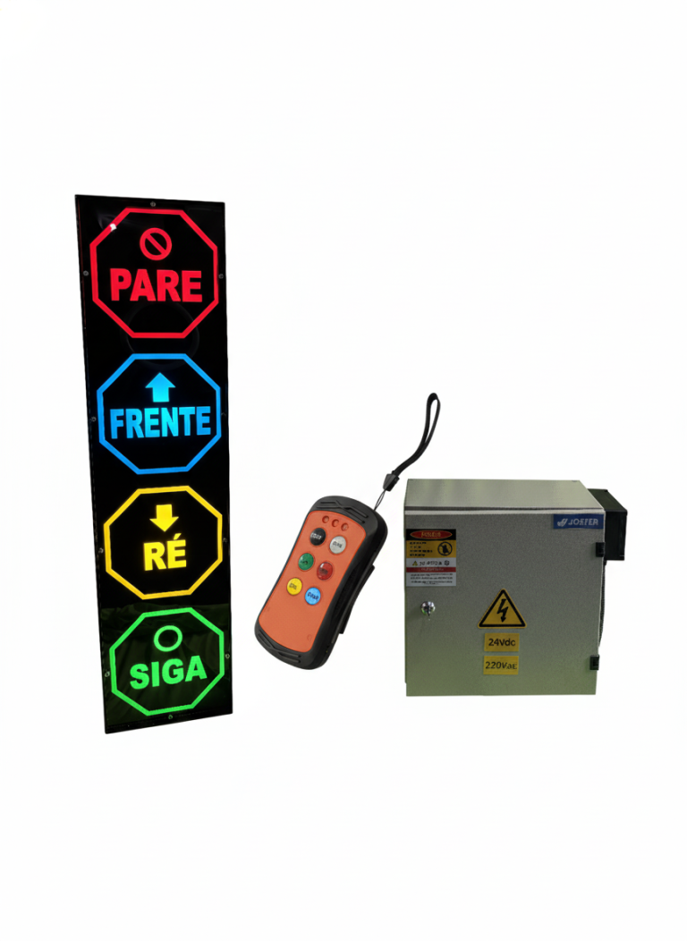Display de Sinalização + Controle + Caixa elétrica e eletrônica