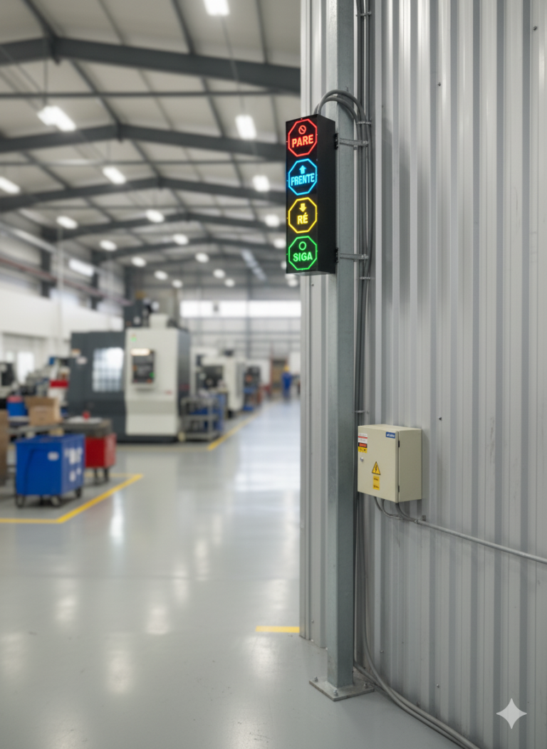 Display de Sinalização Josfer Instalado Modelo